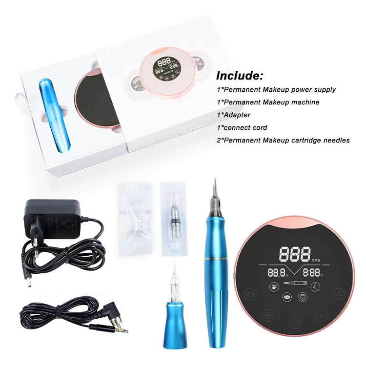 Professional Tattoo Machine Kit PMU Permanent Makeup Eyebrow for Tattoo Artist