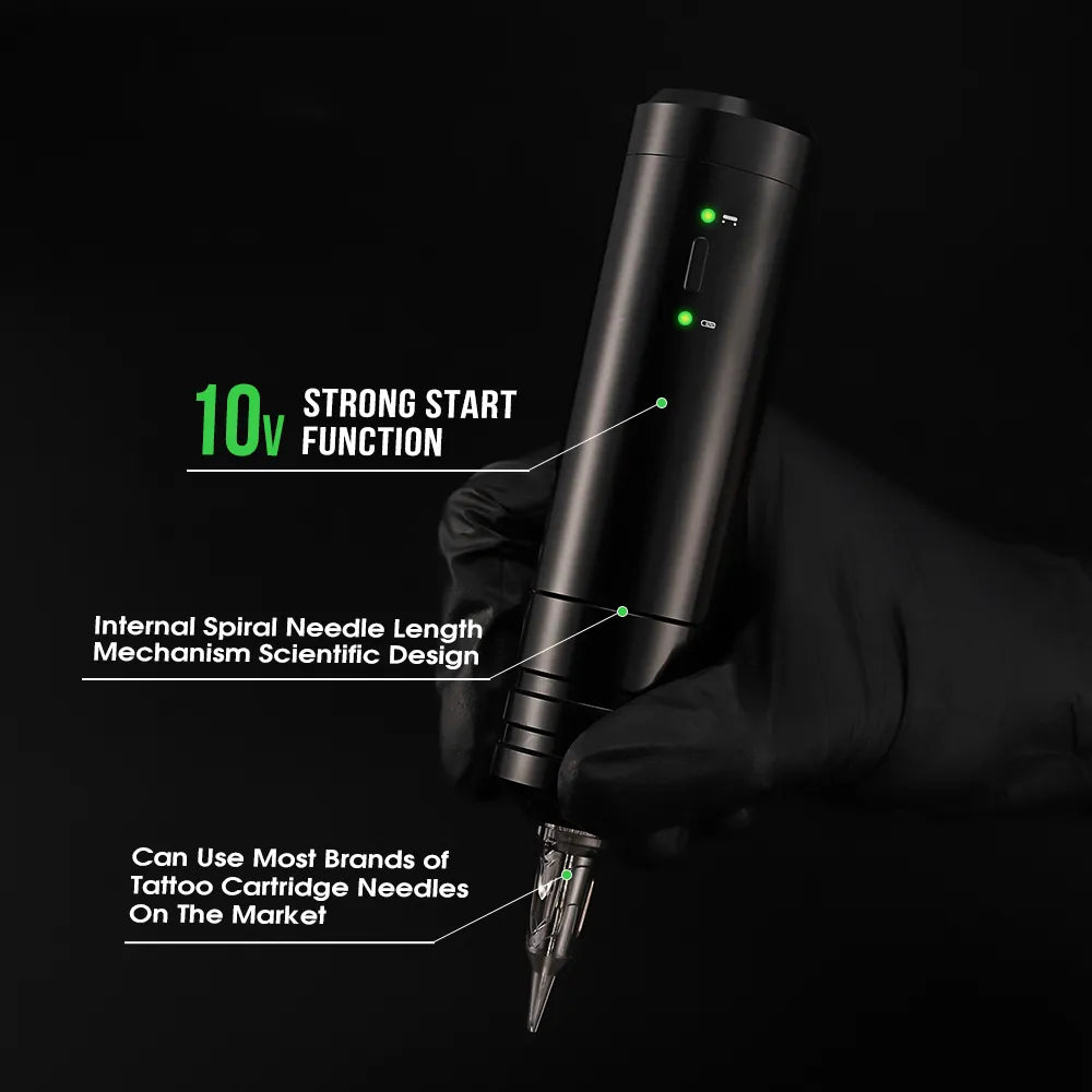 Sol Nova Unlimited Wireless Tattoo Pen Machine 4mm Stroke for Tattoo Artist Body Art