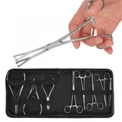 Tattoo Accessories 8pcs Professional Stainless Steel Body Piercing Instruments Kit Tools Body Art Tattoo Supplies