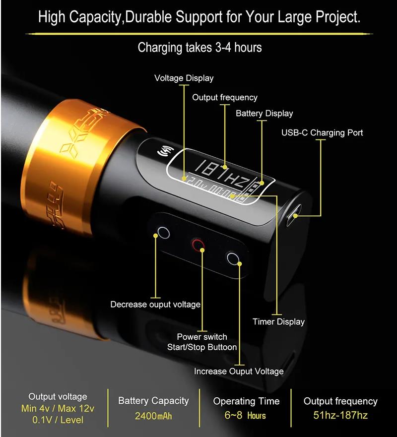 Wireless Tattoo Machines Pen