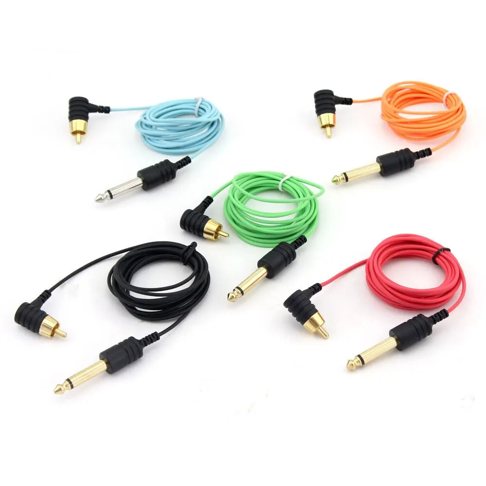 Tattoo RCA Cord DC Cord Slim Cable Multi Colors